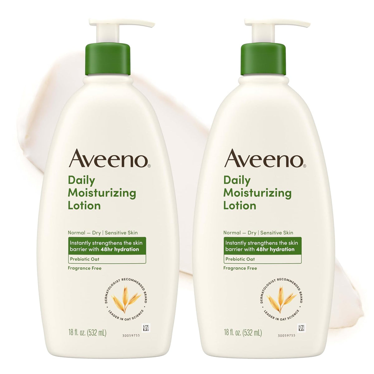 Aveeno Daily Moisturizing Body Lotion, Fragrance-Free, 18 fl. oz