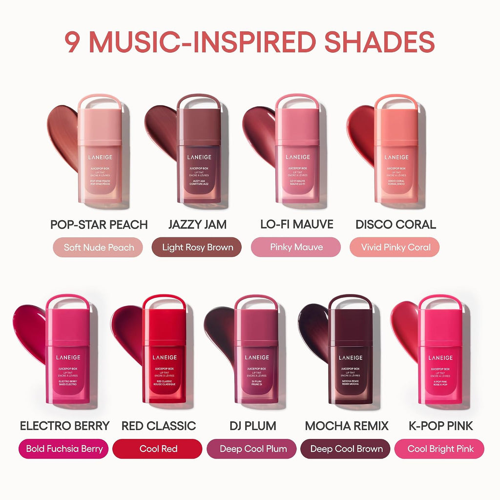 LANEIGE JuicePop Box Korean Lip Tint | Hydrating Lightweight Tint