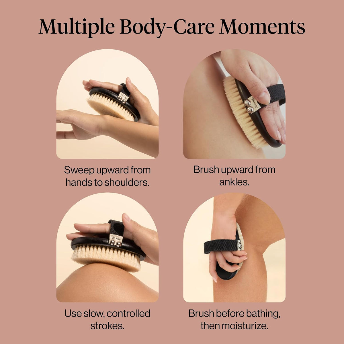 Kitsch Dry Brushing Body Brush for Lymphatic Drainage