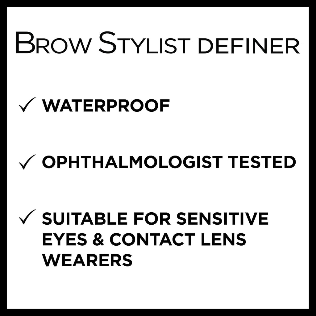 L'Oreal Paris Brow Stylist Definer Brow Pencil, Waterproof, Dark Brunette