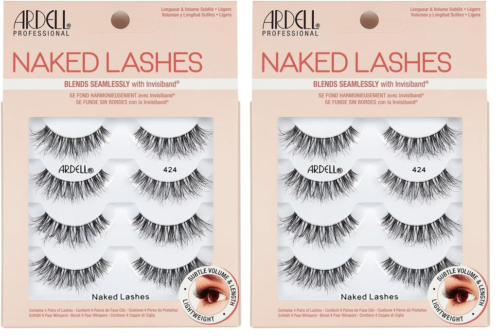 Ardell Naked Lashes 421 Subtle Volume Natural Look False Eyelashes, 4 Pairs