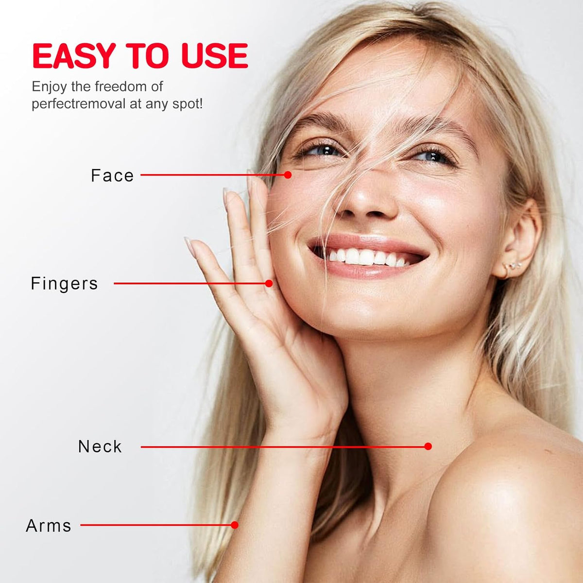 Battery Operated Facial Hair Remover for Women, 2 Replacement Heads