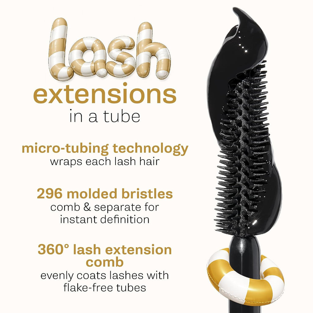 tarte tartelette XL tubing mascara – Lash Extensions in a Tube with Peptide, Extra-Bold Buildable Lifted Length & Volume
