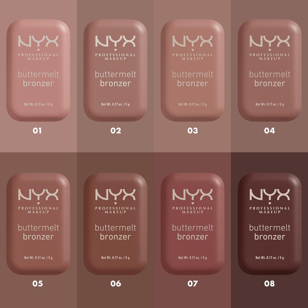 NYX PROFESSIONAL MAKEUP Matte Buttermelt Bronzer, Longwear Face Makeup with Up to 12 Hours of Wear, Vegan Formula - Dese