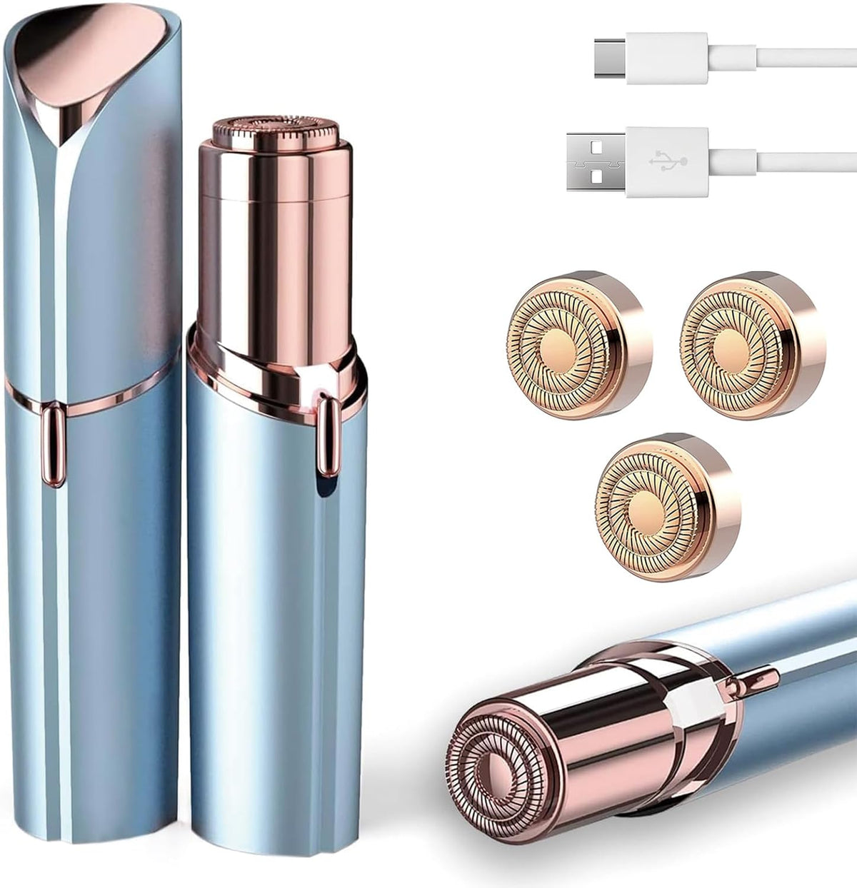innobeaut Painless Electric Facial Hair Remover for Women, USB Rechargeable