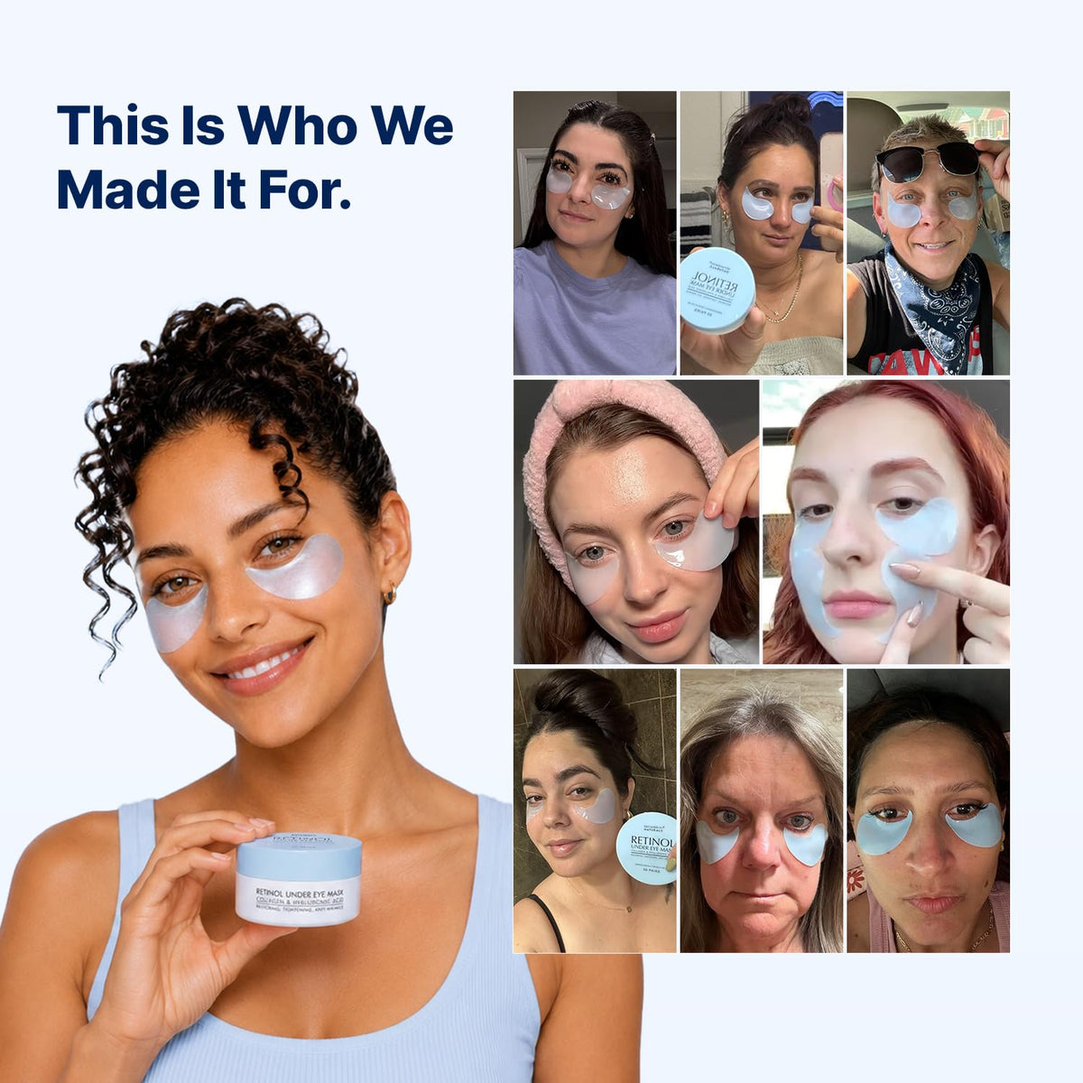 Enaskin Naturals Under Eye Patches for Puffy Eyes & Dark Circles 60 Patches