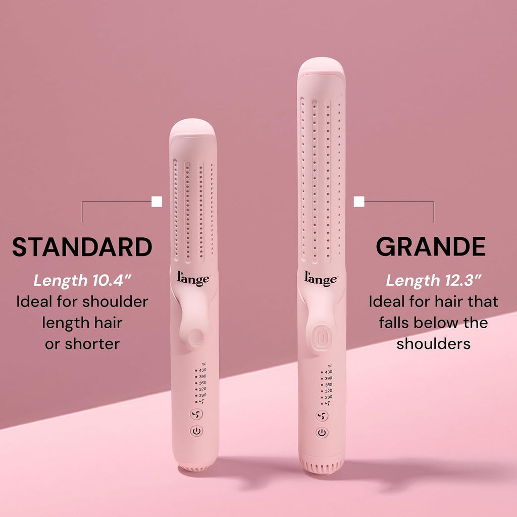 L'ange Hair Le Duo Grande 360° Airflow Styler | Curl & Straighten with One Tool | 5.3" Snag-Free Titanium Plates | Cooli