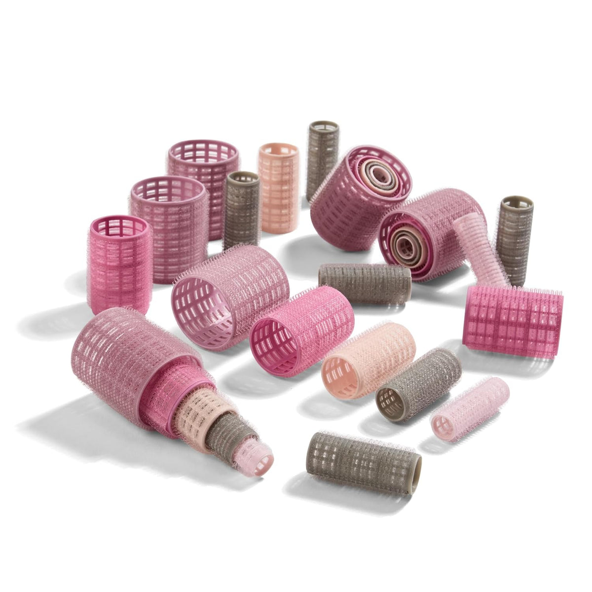 Conair Self-Grip Hair Rollers, Velcro, 5 Sizes, 31 Count, Multicolor