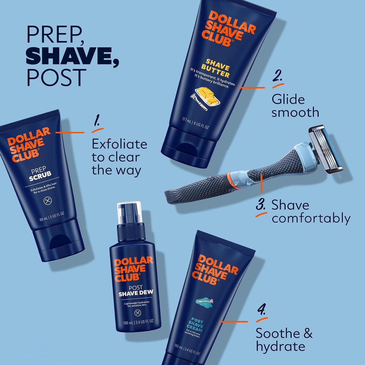 Dollar Shave Club - Shave Butter 6 oz (2 Pack) - Shaving Cream Alternative