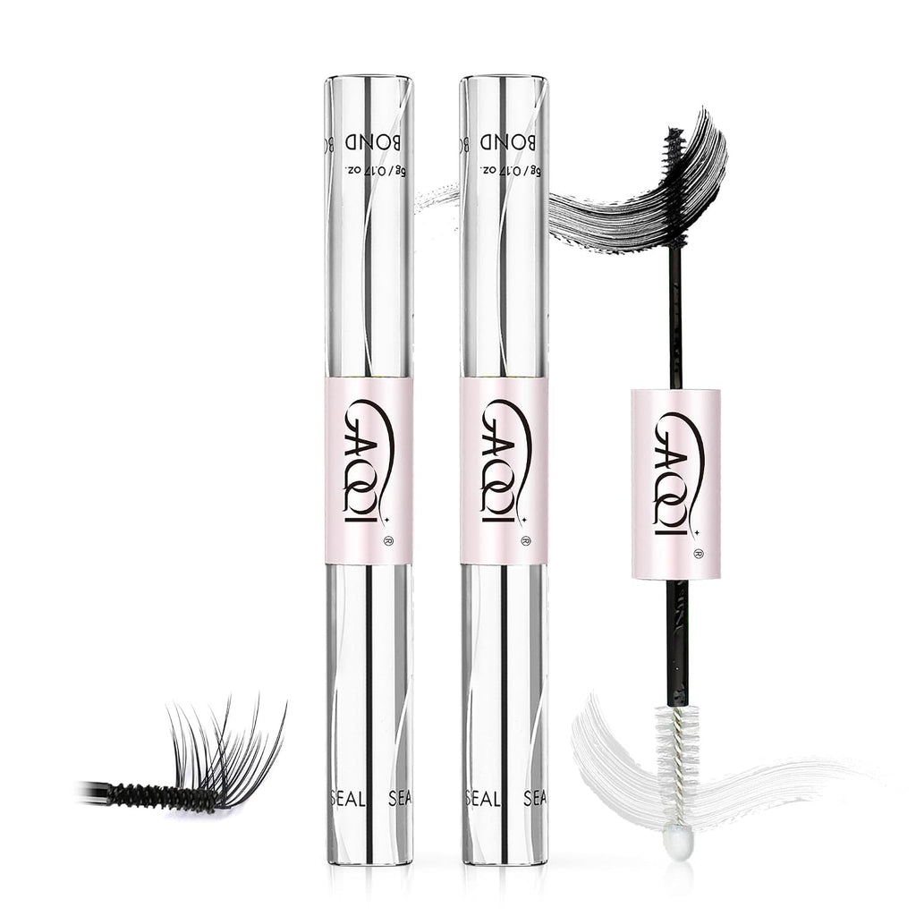 Lash Cluster Glue, Waterproof Bond and Seal Lash Glue, Black - 10ml