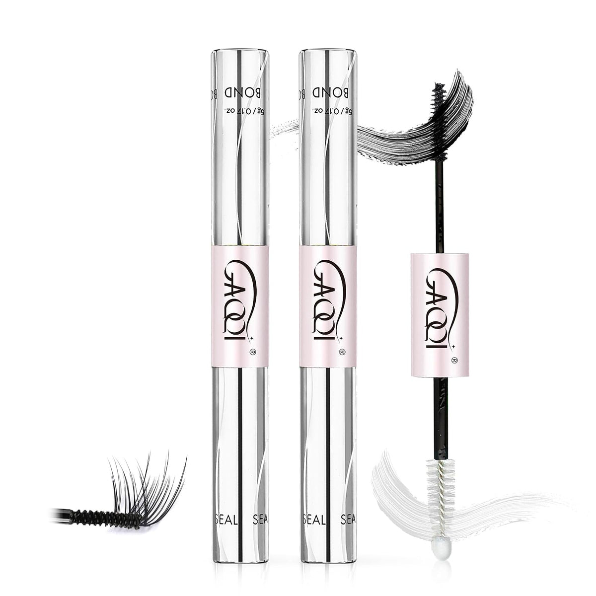 Lash Cluster Glue, Waterproof Bond and Seal Lash Glue, Black - 10ml