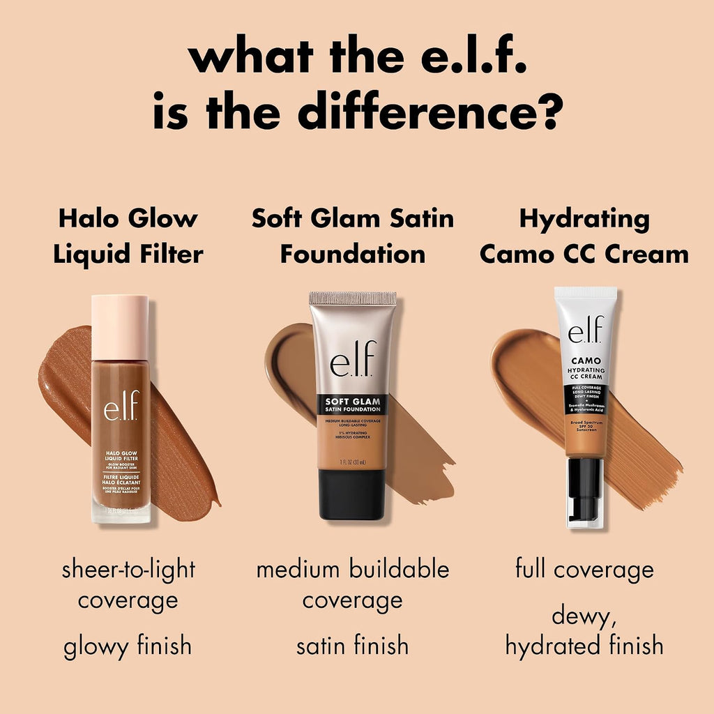 e.l.f. Soft Glam Satin Foundation, Medium Coverage, 25 Light Neutral