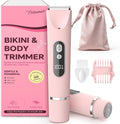 Bikini Trimmer for Women,Smooth Electric Razor for Sensitive Skin, IPX7 Waterproof Wet & Dry Cordless Body Shaver Replac
