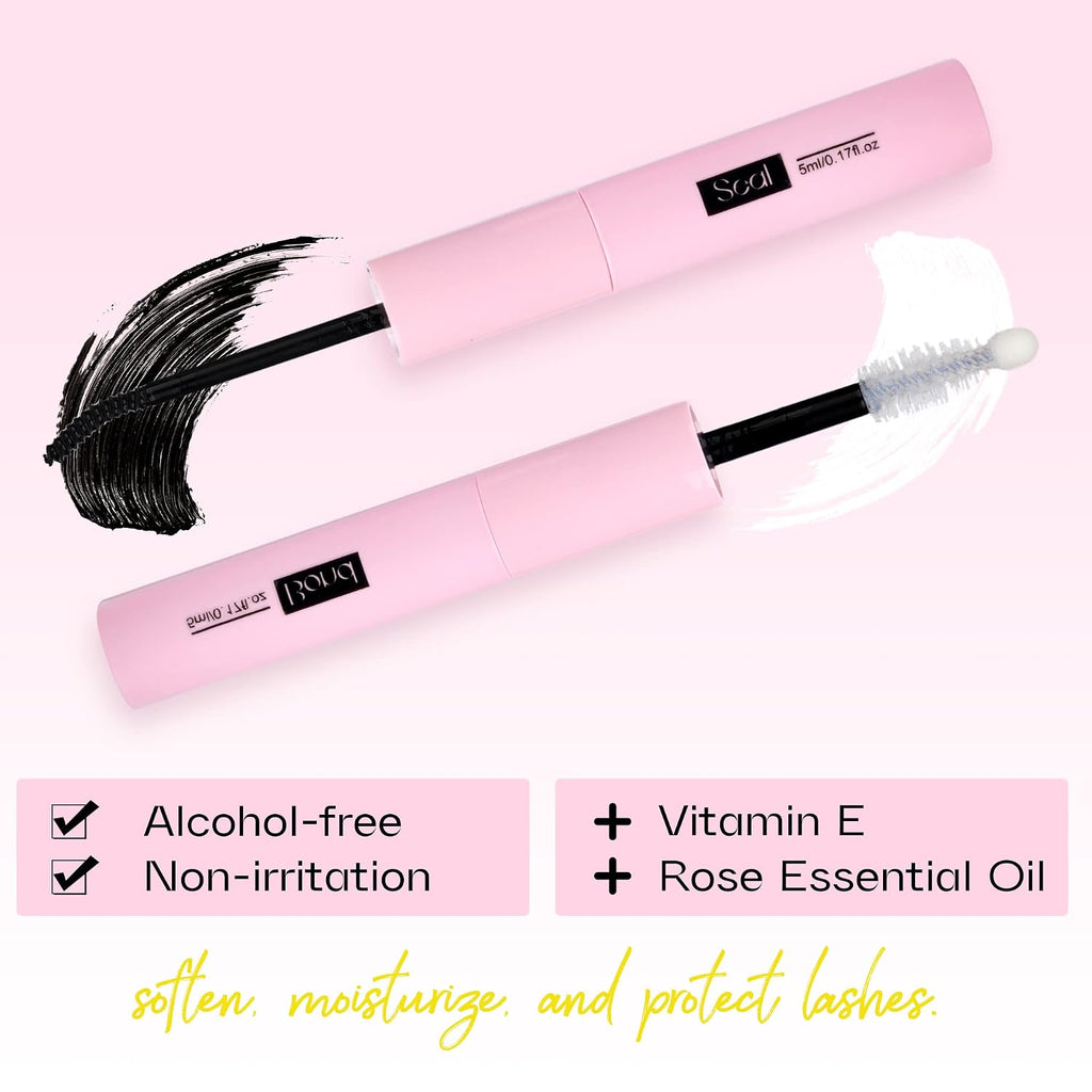 Lash Glue Bond and Seal Long Lasting Strong Hold Waterproof 2 in 1 Cluster Eyelash Glue for DIY Lash Extensions by Mavph