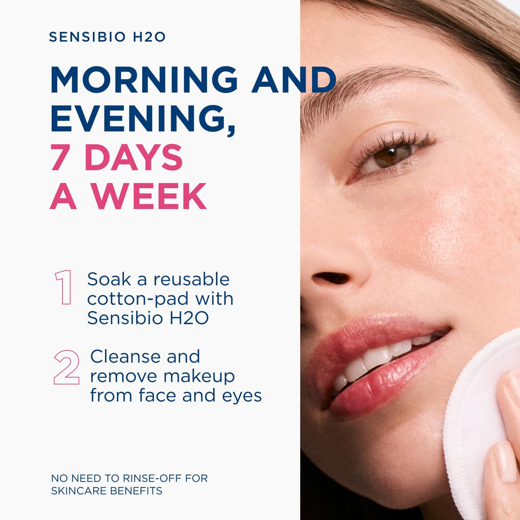 Bioderma - Sensibio - H2O Micellar Water - Makeup Remover Cleanser - Face Cleanser for Sensitive Skin