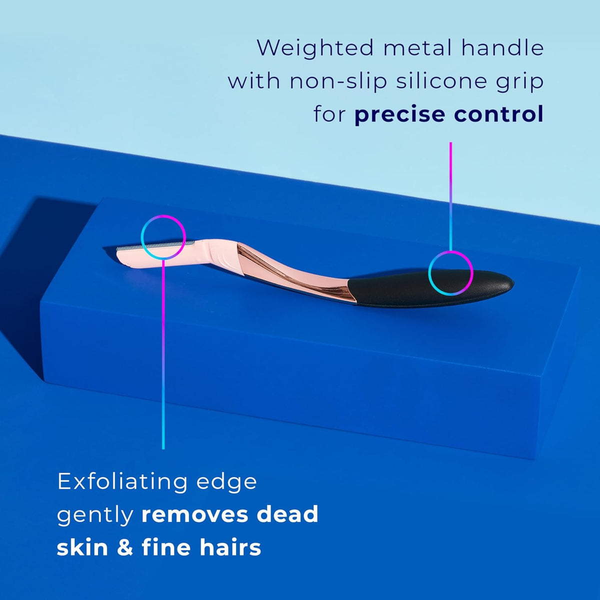 Schick Hydro Silk Dermaplane Razor for Women Face Refill Blades, 3 ct