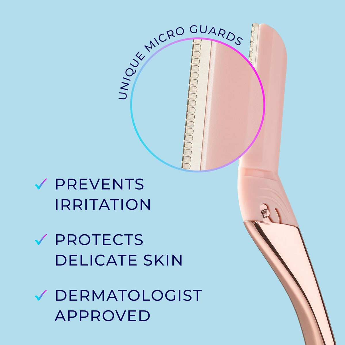 Schick Hydro Silk Dermaplane Razor for Women Face Refill Blades, 3 ct