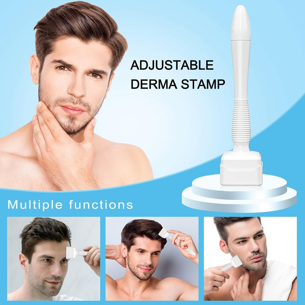 Beauty Derma Stamp, Professional Microneedling Stamp 0.25 mm, DermaStamp for Men Women Home Use