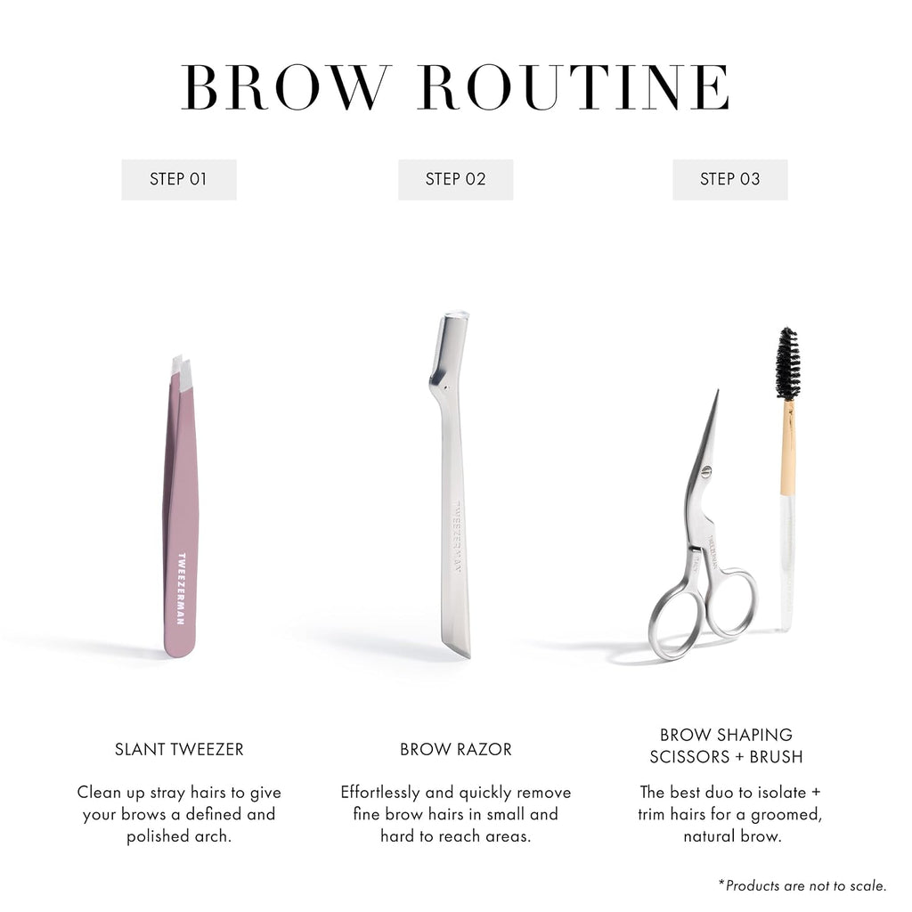 Tweezerman Slant Tweezer- Tweezerman Tweezers for Eyebrows Purple Wisteria