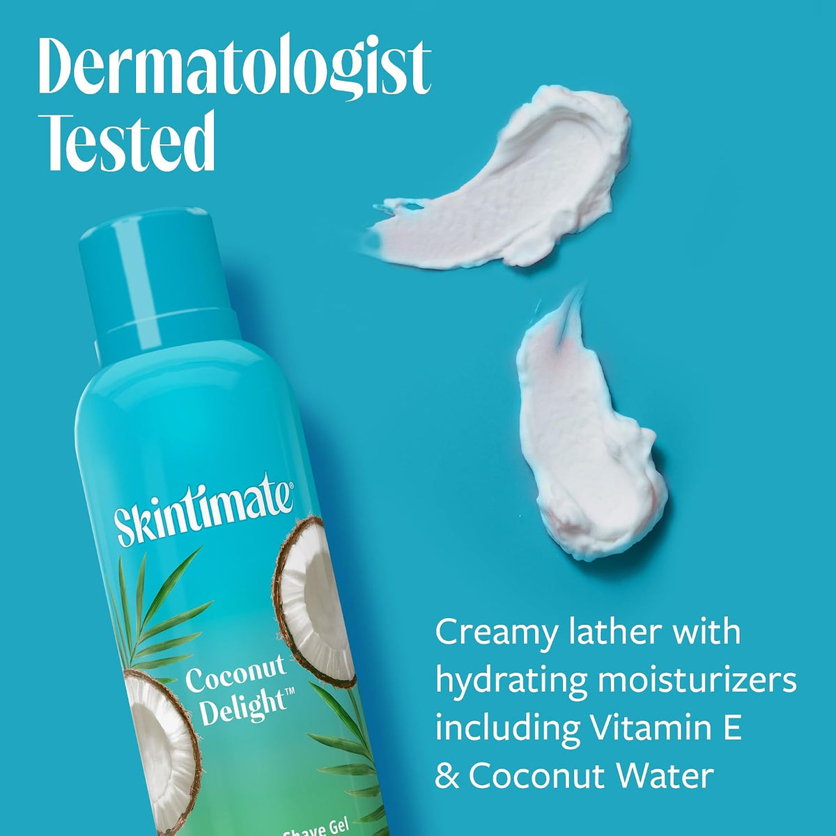 Skintimate Coconut Delight Shave Gel for Women, 3 Pack | Skintimate Shaving Cream for Women, Womens Shaving Cream, Shave