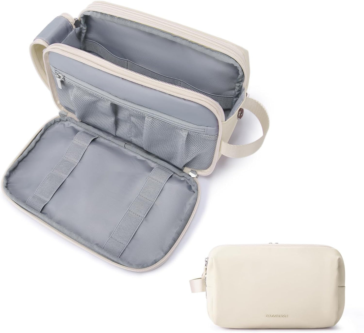 BAGSMART Toiletry Bag for Men, Travel Toiletry Organizer Dopp Kit Water-resistant Shaving Bag for Toiletries Accessories