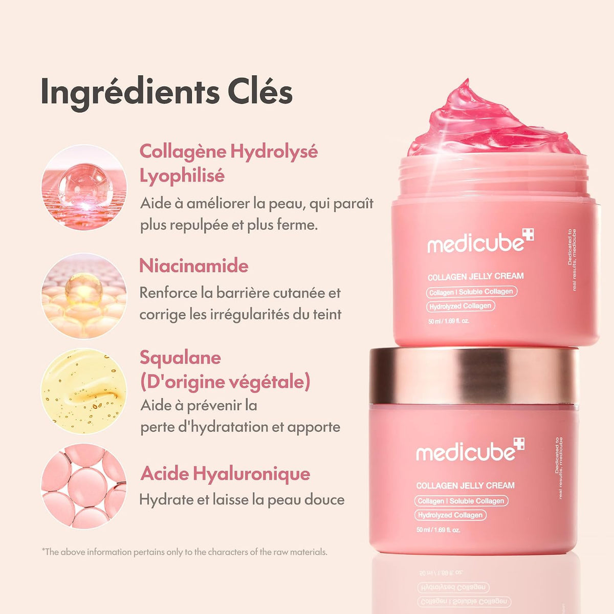 medicube Collagen Jelly Cream, Moisturizing Cream for Plump Skin, 1.69fl.oz