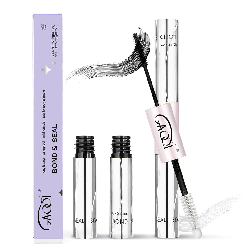Lash Cluster Glue, Waterproof Bond and Seal Lash Glue, Black - 10ml