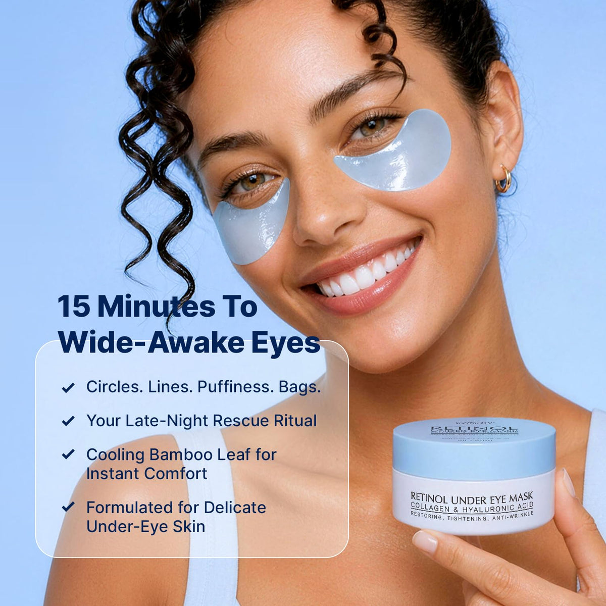Enaskin Naturals Under Eye Patches for Puffy Eyes & Dark Circles 60 Patches