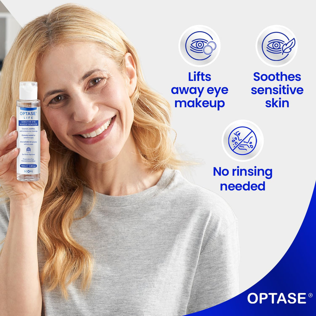 Optase® Life Sensitive Eye Makeup Remover, 100 ml