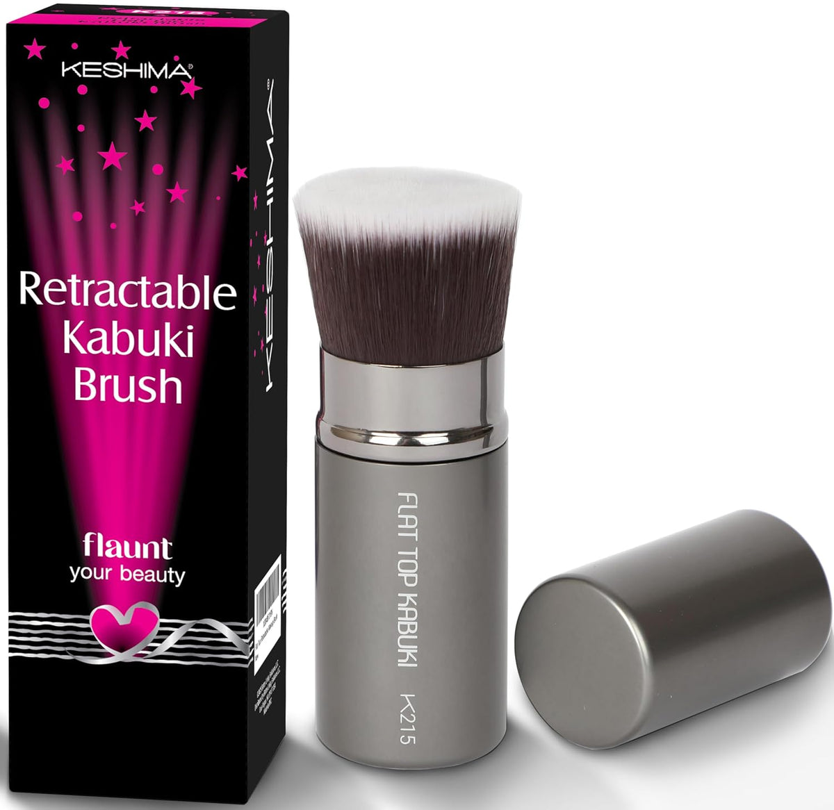 Flat Top Kabuki Foundation Brush By KESHIMA, Premium Makeup Brush