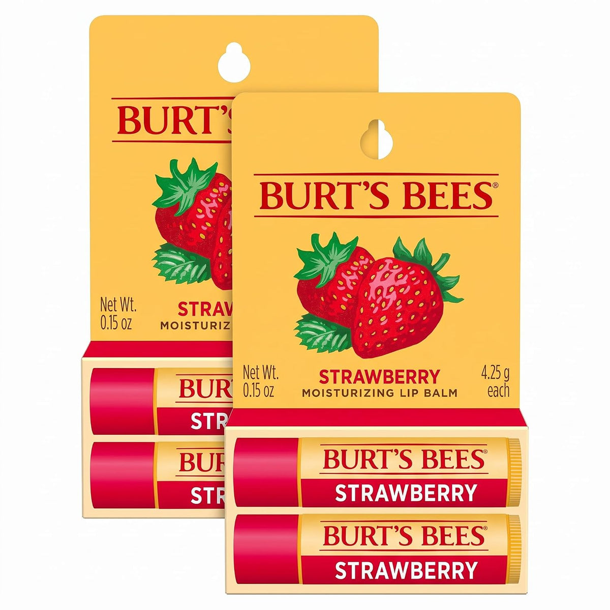 Burt's Bees Medicated Lip Balm, 0.15 oz., 2 Tubes