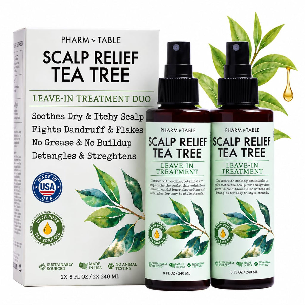 Tea Tree Oil Leave in Conditioner Spray - Dry Itchy Scalp Treatment