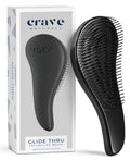 Crave Naturals Glide Thru Detangling Brush, Detangler Brush for Curly, Straight, Wet and Dry Hair Comb for Adults and Ki