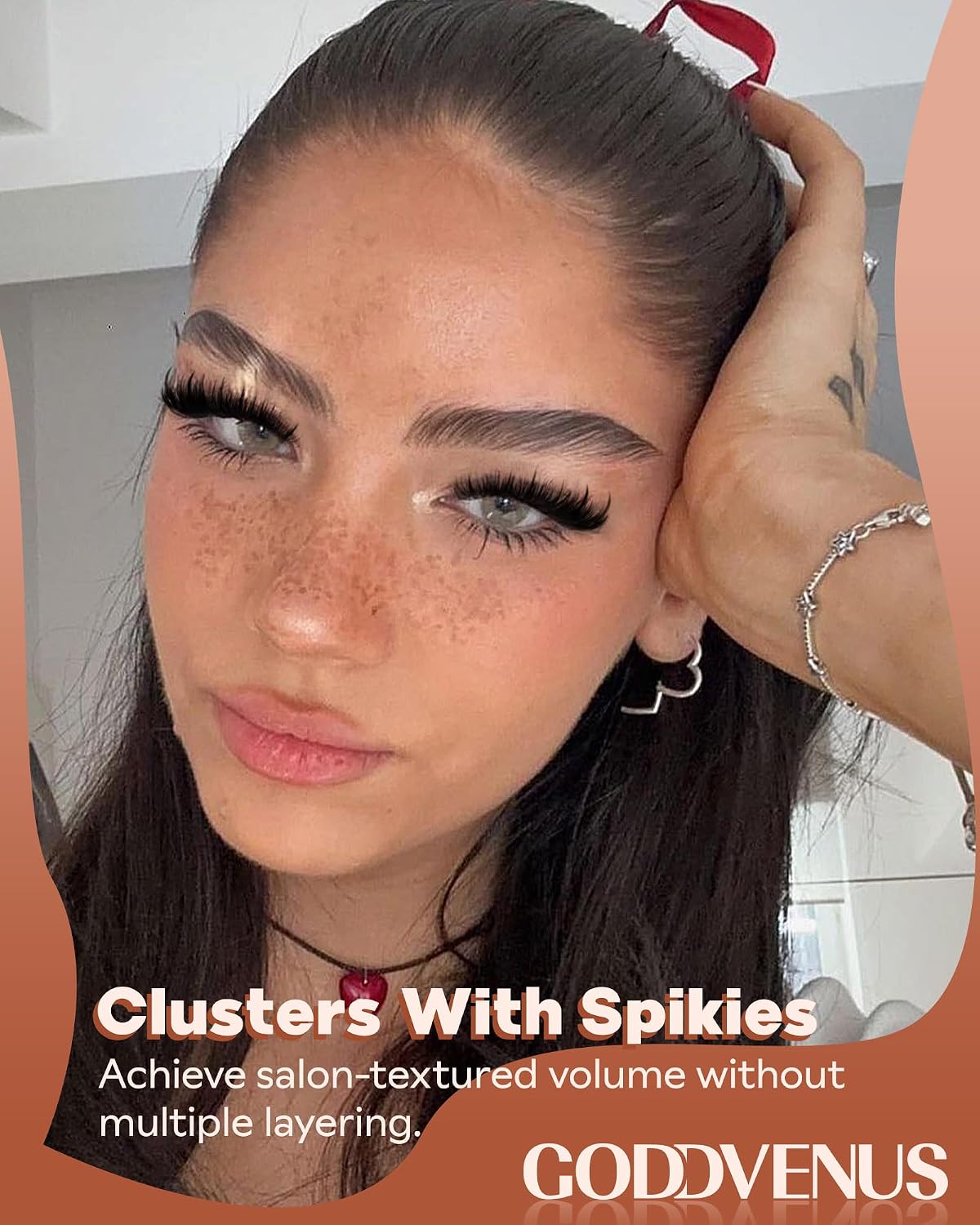 Goddvenus Manga Lash Clusters With Spikes Wispy Cluster Eyelash Extensions Full-volume Anime Eyelashes Clusters Reusable