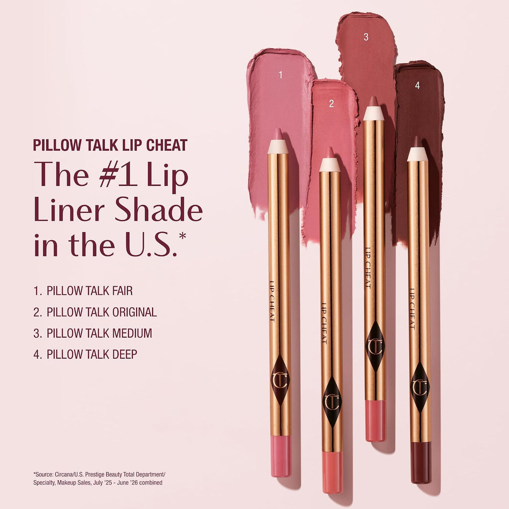 Charlotte Tilbury Lip Cheat Lip Liner Pencil - Gives Lips a Fuller-Looking, Defined Pout - Enriched with Jojoba Oil & Hy
