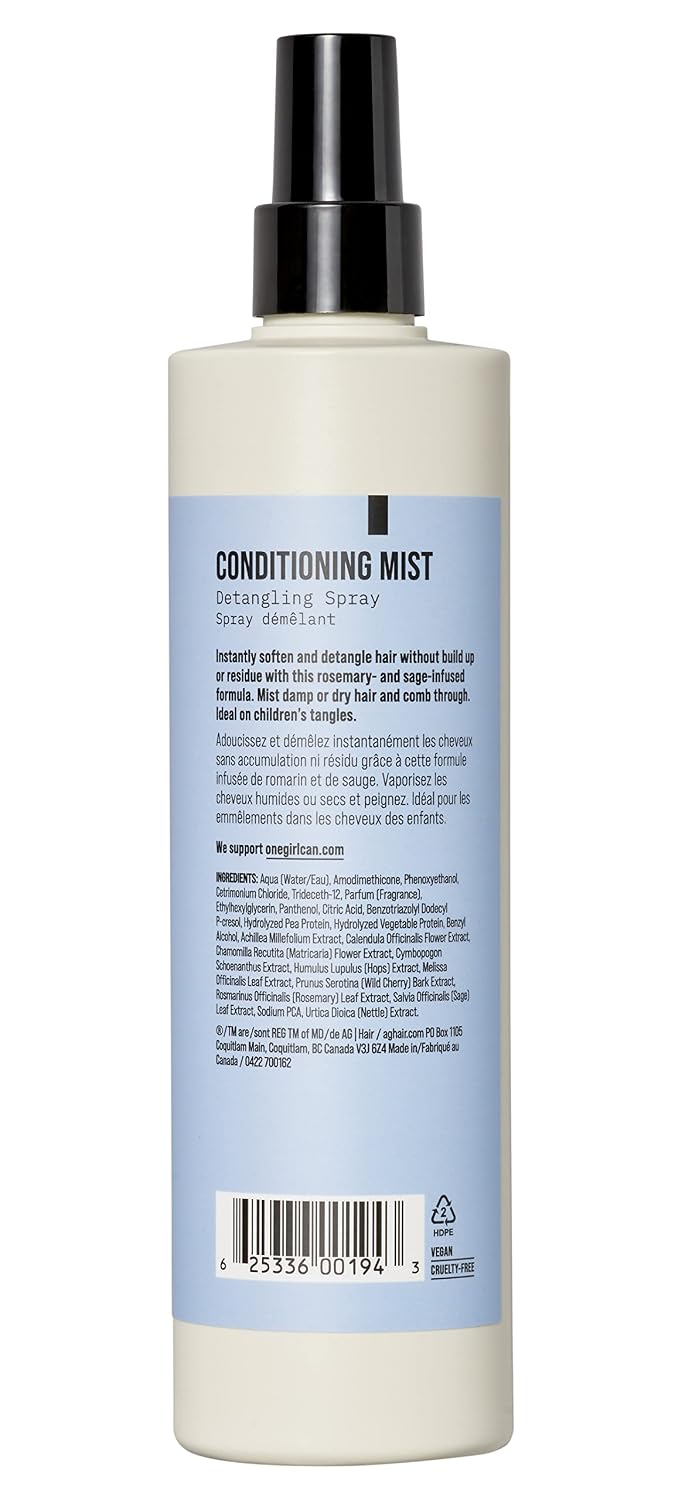 AG Care Conditioning Mist Detangling Spray, Protect From Heat, Soften and Detangle 12 Fl Oz