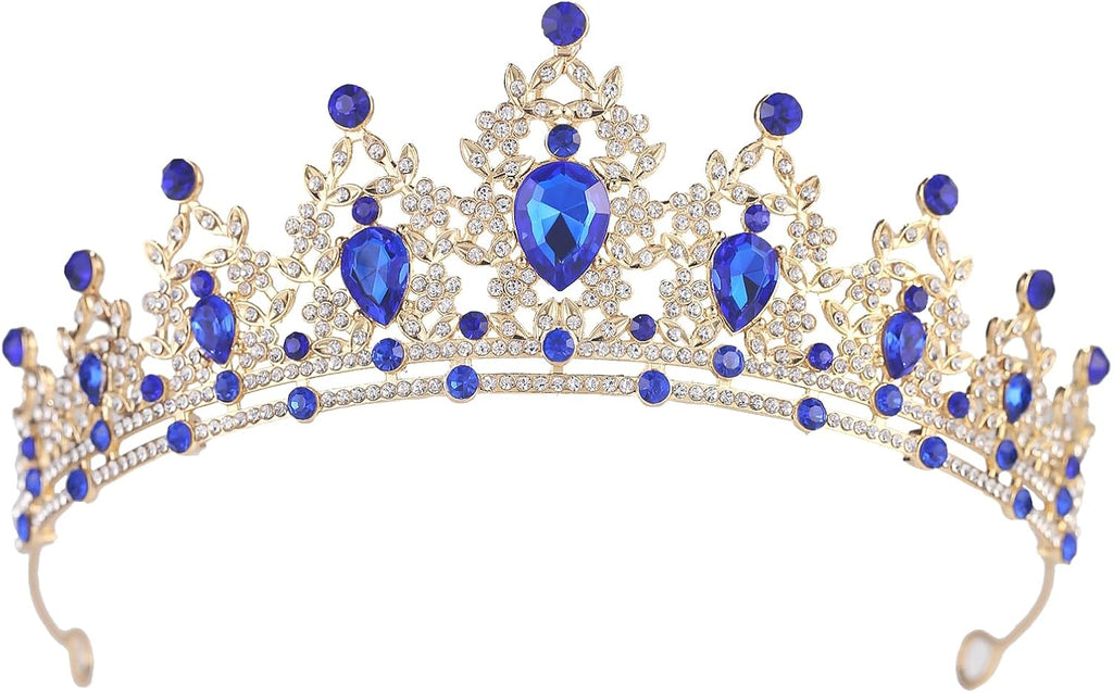 Crystal Crown and Tiara For Women - Rhinestone Headband For Princess Girls,Bridal Hair Accessories For Weddings Birthday