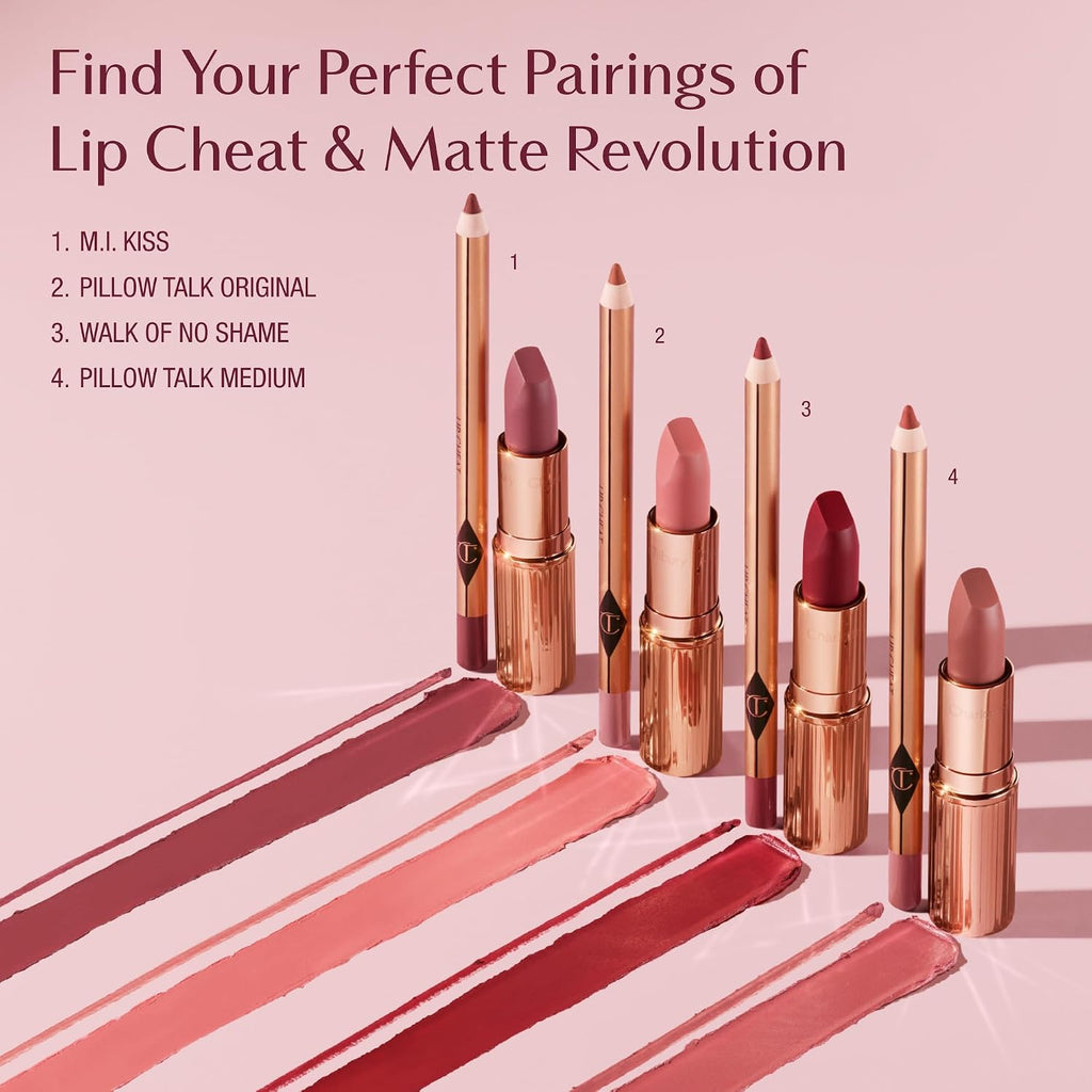 Charlotte Tilbury Lip Cheat Lip Liner Pencil - Gives Lips a Fuller-Looking, Defined Pout - Enriched with Jojoba Oil & Hy