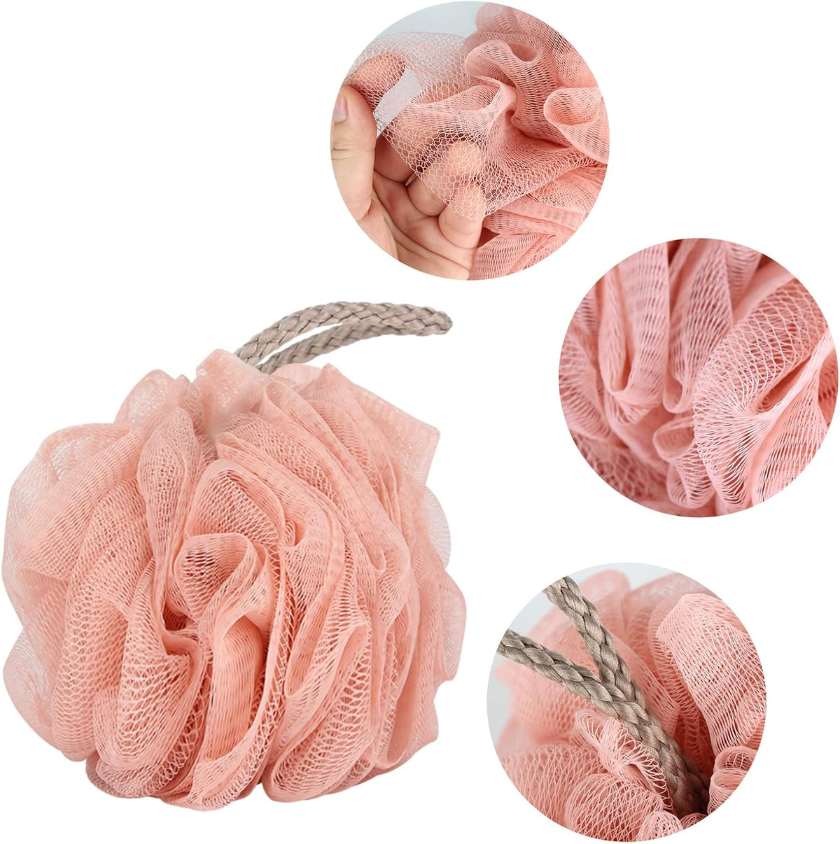 Loofah Sponge Shower Loofahs 4 Colors Bath Sponges Body Scrubbers