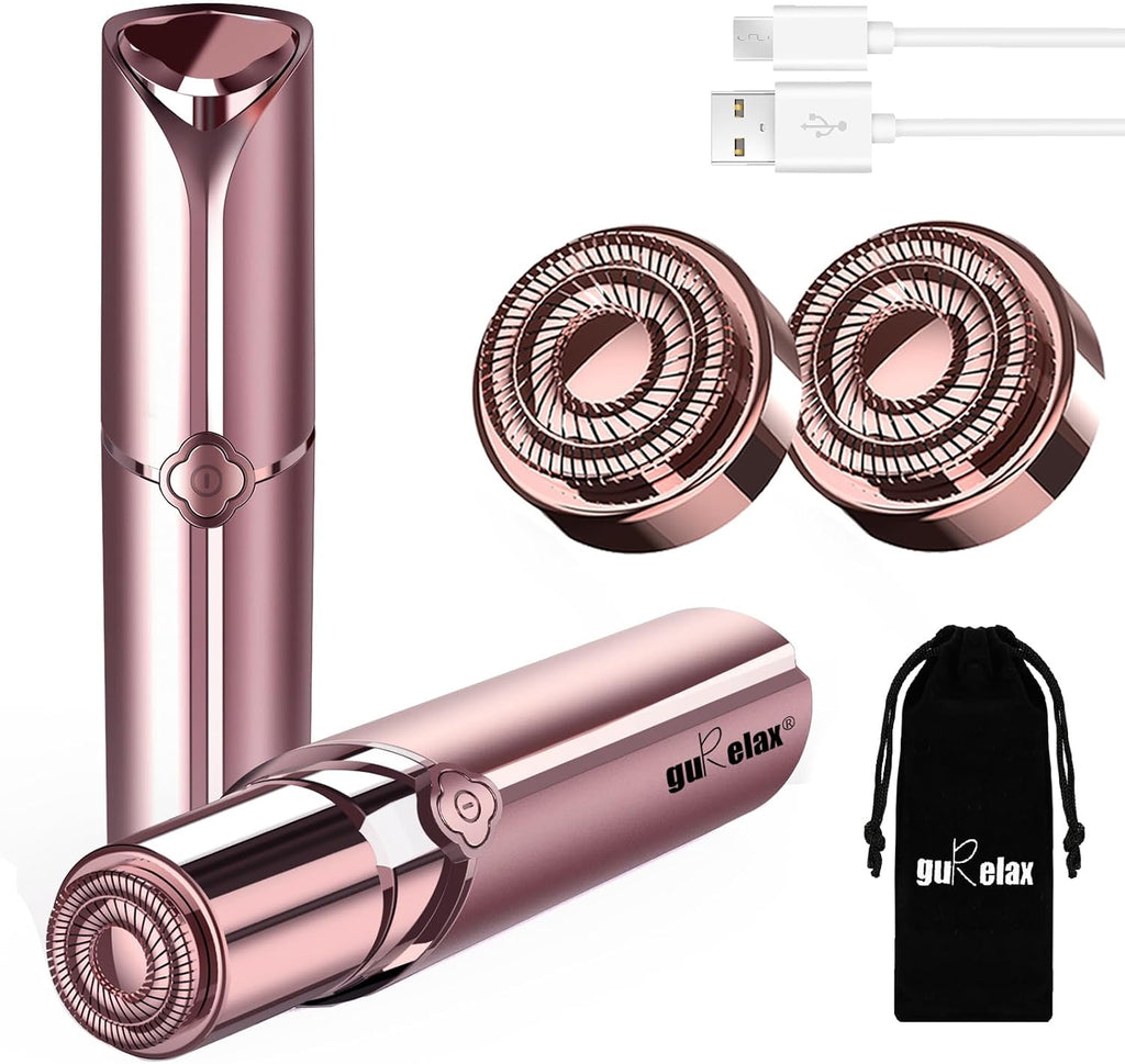 Facial Hair Removal for Women- As Seen on TV, Electric Painless Face Shaver, Rechargeable Hair Removal Device for Face, 