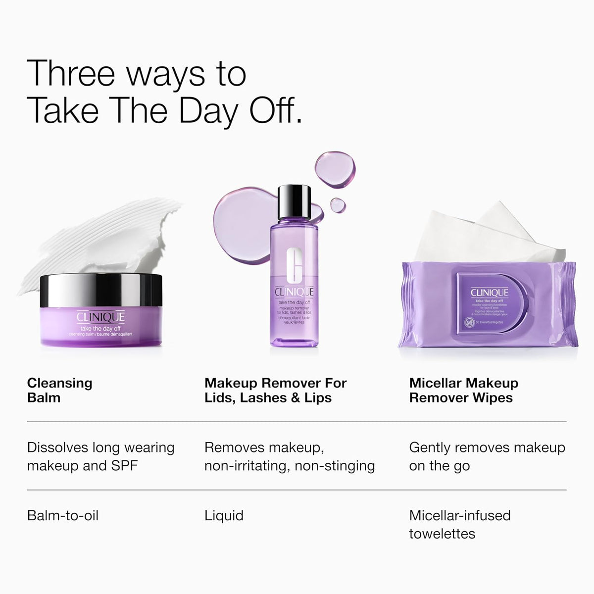 Clinique Take The Day Off Liquid Makeup Remover For Lids, Lashes, + Lips | Eye Makeup Remover | Oil Free + Non-Irritatin
