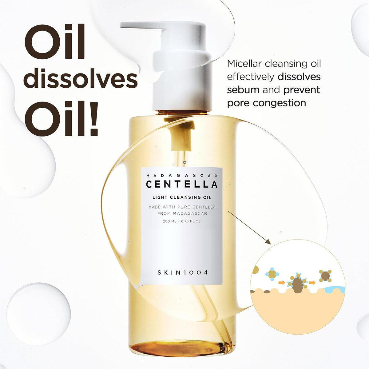 SKIN1004 Centella Double Cleansing Duo, Oil Cleanser, Face Wash 10.99 fl.oz