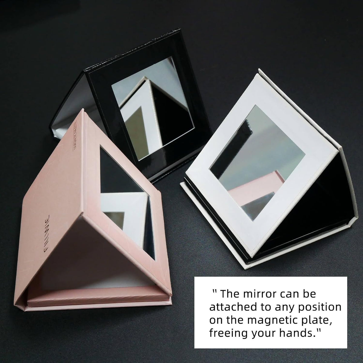 Pink Empty Magnetic Makeup Palette with Mirror (Detachable) – Small
