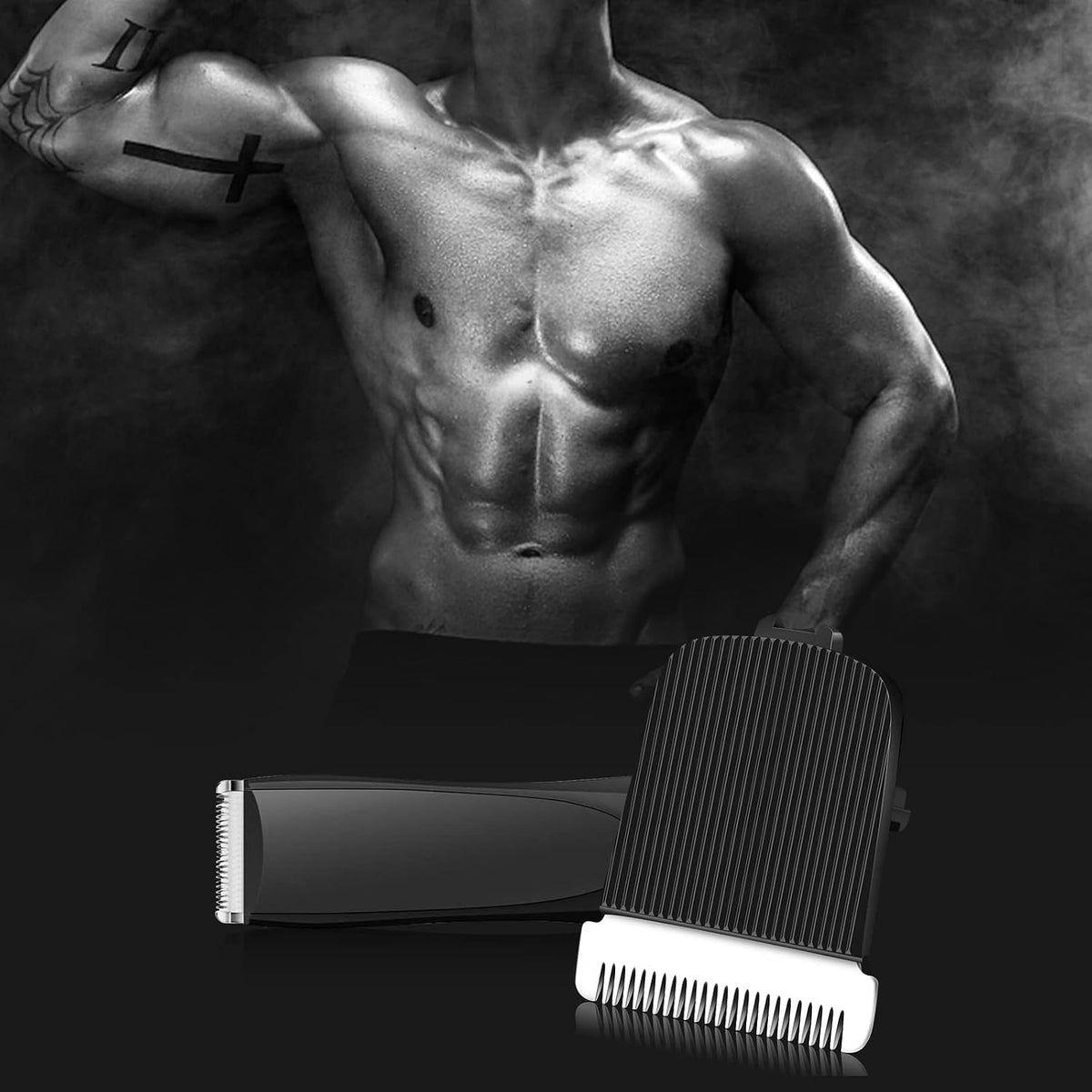 2 Pack Replacement Blade for Manscaped The Lawn Mower Electric Groin Hair Trimmer Blade, Hygienic Snap-In Replacement Cl