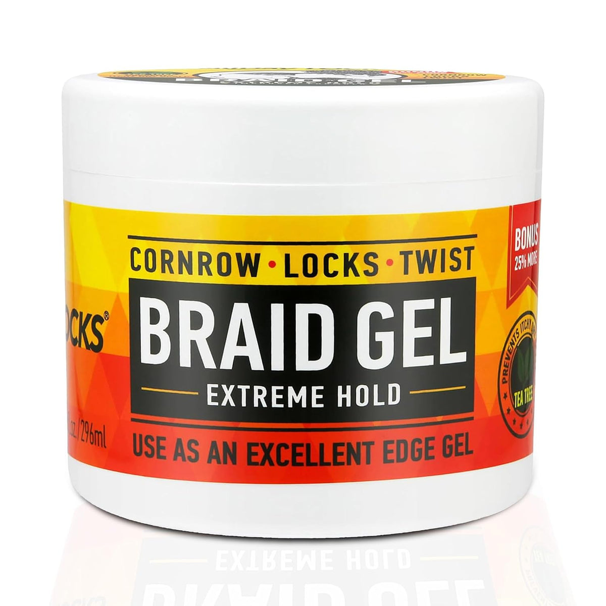 AllDay Locks Braid Gel Extreme Hold, Moisturizing Edge Control, 5 Oz