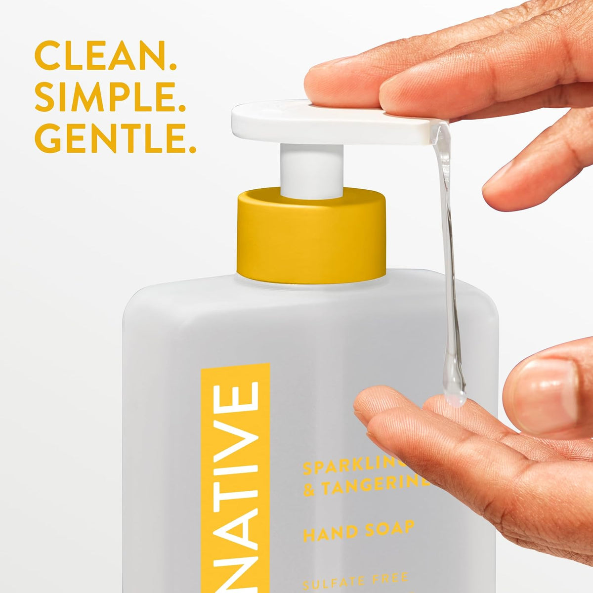 Native Liquid Hand Soap, Gentle, Sparkling Lemon & Tangerine, 13 fl oz