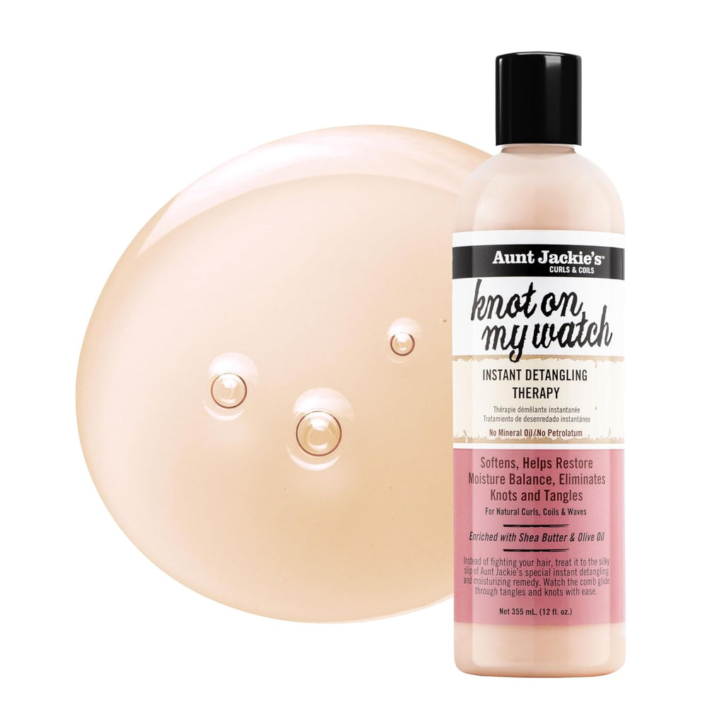 Aunt Jackie's Curls and Coils Knot On My Watch Instant Hair Detangling Therapy for Natural Curls, Coils and Waves, Enric