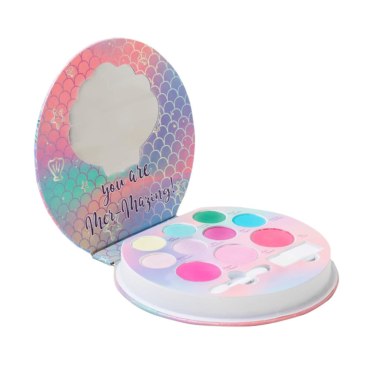 Lip Smacker Sparkle & Shine Eyeshadow Makeup Palette, Mermaid Palette Shimmer | Christmas Make Up Collection | Holiday P