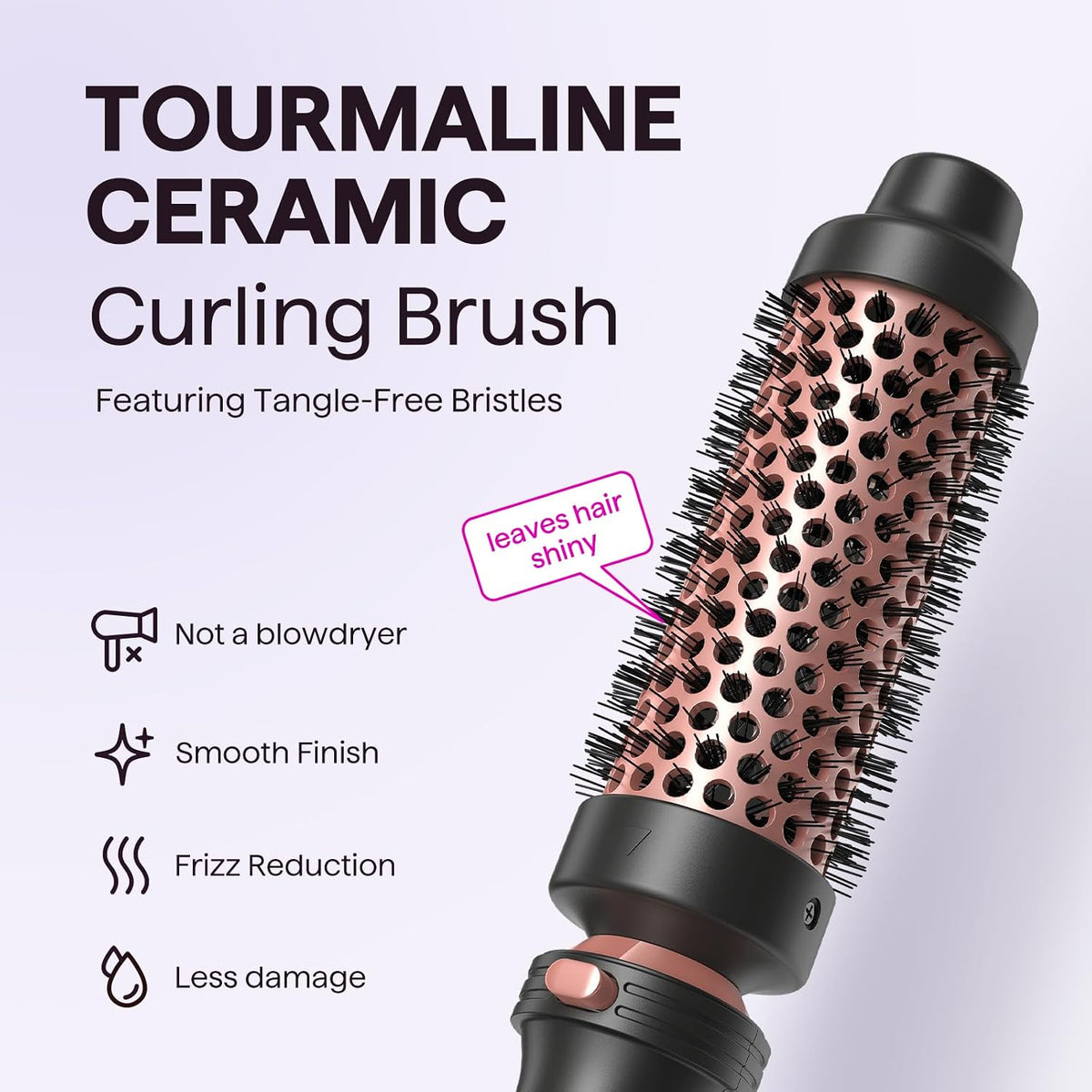 Wavytalk 5 in 1 Curling Wand Set with Thermal Brush & 0.5"-1.25" Barrels