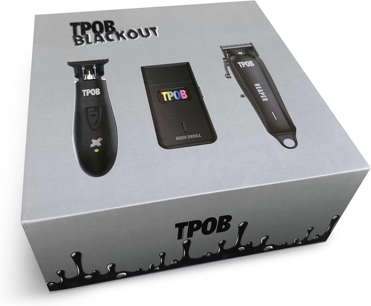 TPOB Slime 2 Professional Hair Clippers for Men - Barber Clippers and Trimmers Set with Foil Shaver, 6800 RPM Cordless H